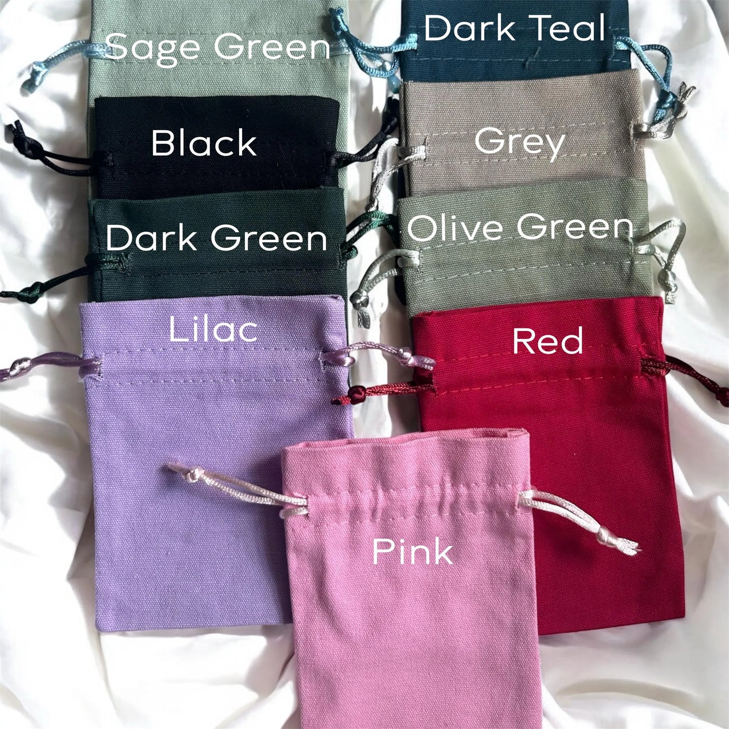 Personalised Tooth Fairy Silk Drawstring Cotton Bag - Custom Name