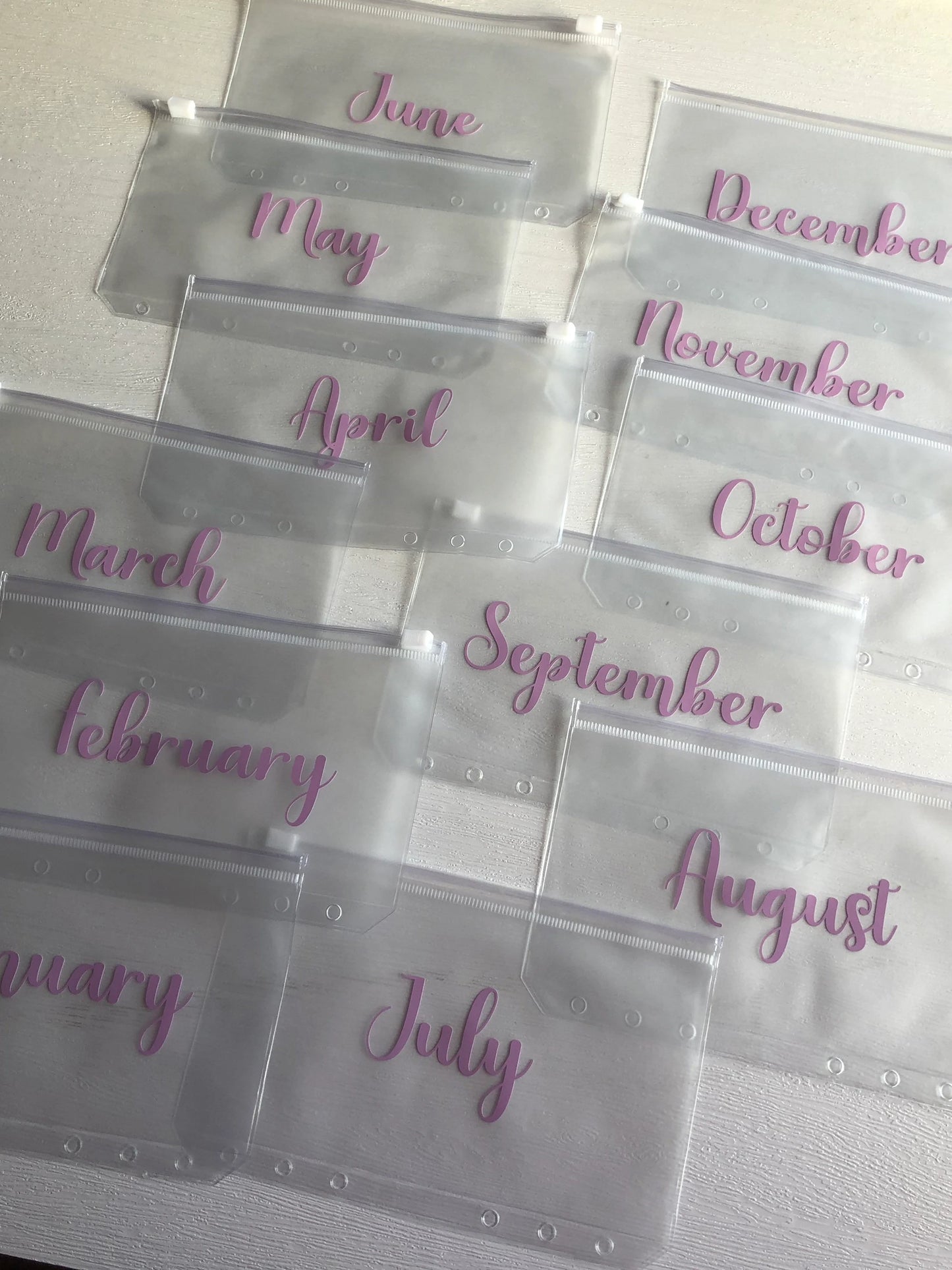 A6 Plastic Money Wallet For A6 Binders Personalised With Any Word | Cash Stuffing | Money | Budgeting | Savings Goals