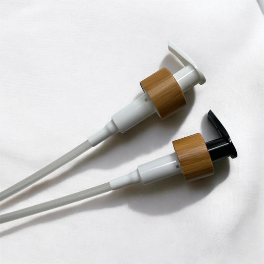Replacement Pump | Black Or White Bamboo Fits  24/410 Bottle Neck |  Soap Dispenser Pump Replacement 24mm Opening
