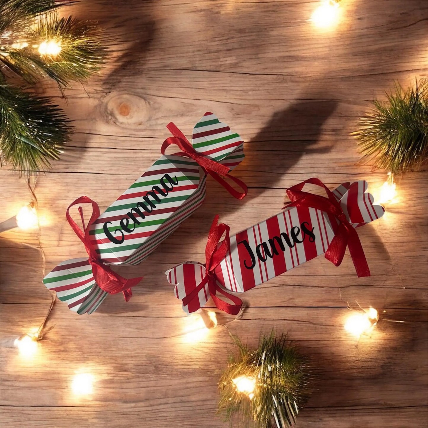 Cracker Shaped Fillable Gift Box 2 Designs Treat Favour Sweet  Gift Jewellery Christmas Wedding Party | Table Placeholder | Birthday