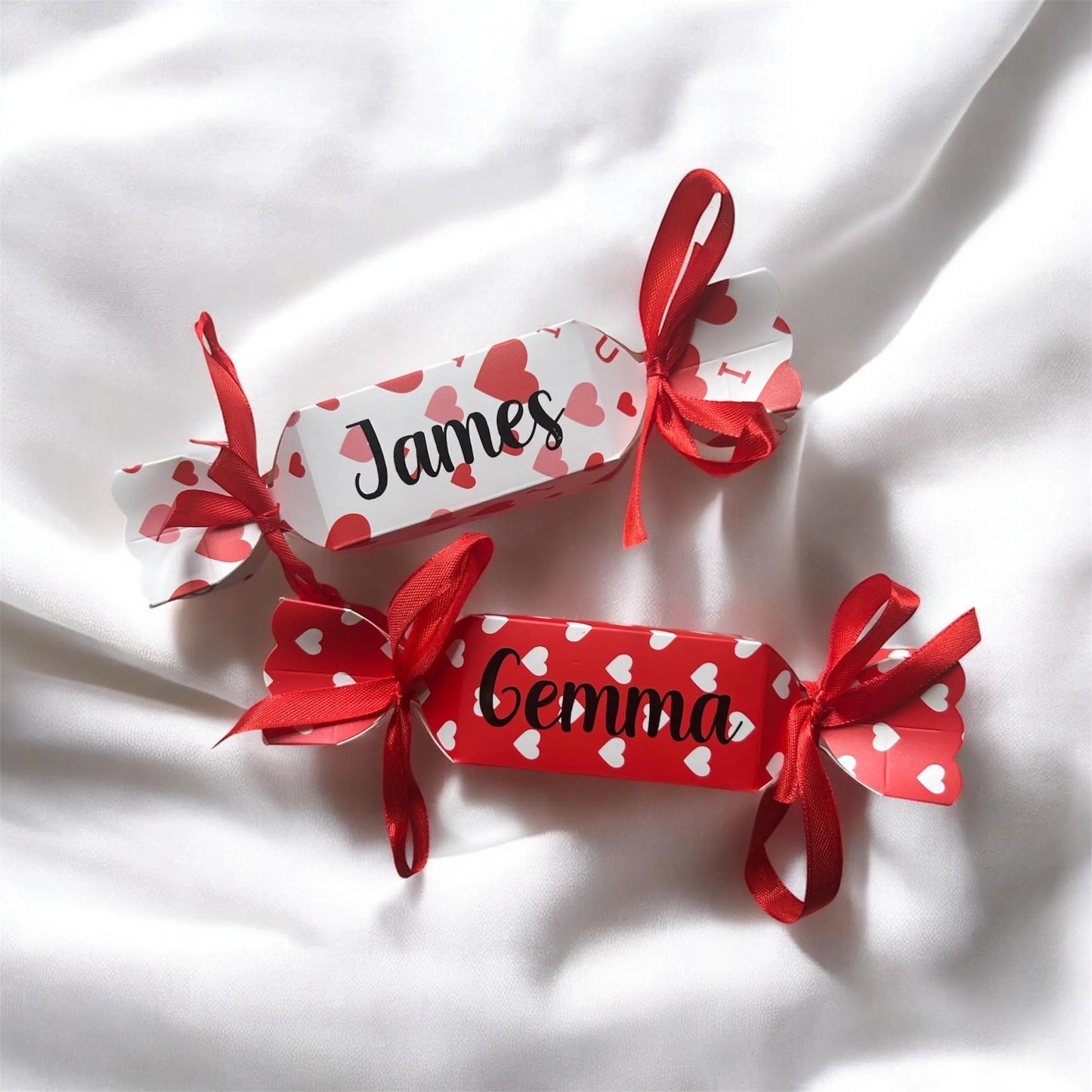 Cracker Shaped Fillable Gift Box Love Hearts Treat Favour Sweet  Gift Jewellery Wedding Party | Table Placeholder | Birthday